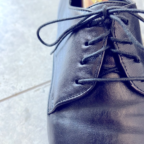 Authentic Salvatore Ferragamo Men’s Lace Black Dress Shoes